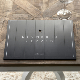 Rivièra Maison Dinner Is Served Placemat