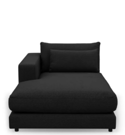 Rivièra Maison Stephen chaise, longue left, celtic weave, caviar