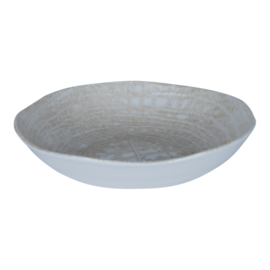 PTMD Kaylaa Cream Porcelain deep plate round