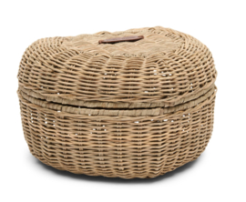 Riviera Maison Rustic Rattan Heart Storage Jar