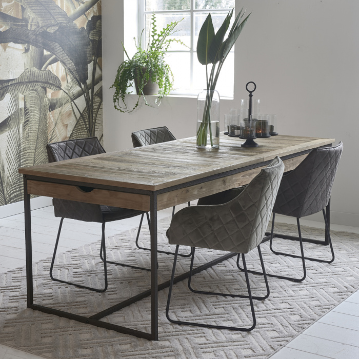 Eettafel Shelter Island, 220/300x90 cm