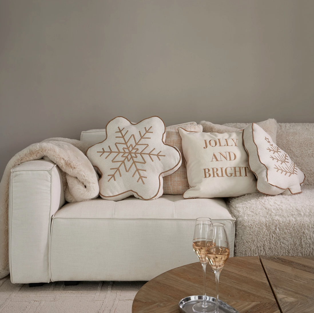 Riviera Maison Heather Faux Fur Throw Plaid 180x130 cm