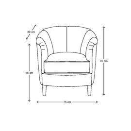 Rivièra Maison Rue Royale Armchair, linen, faboulous flax