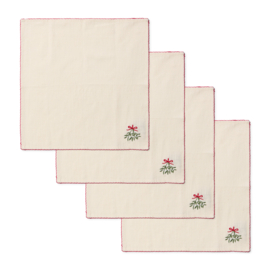 Riviera Maison RM Mistletoe Napkin 4 pcs PRE ORDER