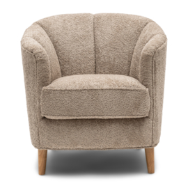 Rue Royale Armchair, Manhattan Weave Soft Walnut