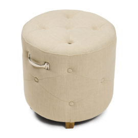 Riviera Maison Bowery Footstool linen flax