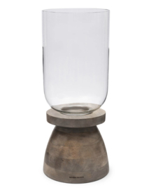 Riviera Maison RM Tulum Wood Hurricane clear