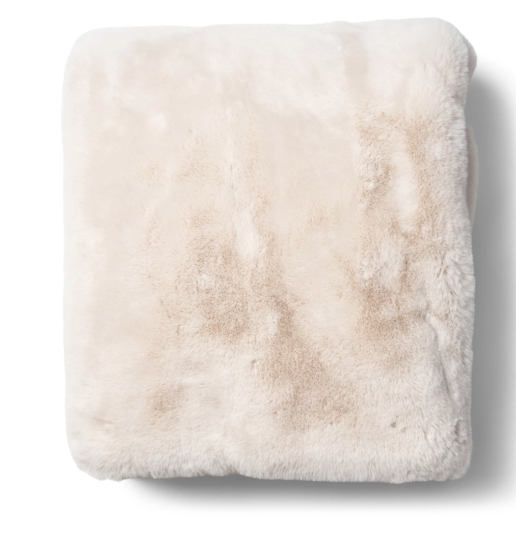 Riviera Maison Heather Faux Fur Throw Plaid 180x130 cm