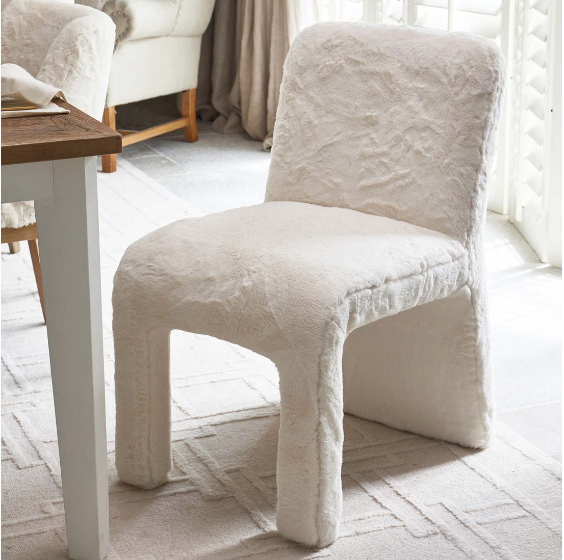Riviera Maison Callaghan Dining Chair Eetkamerstoel, wit