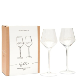 Rivièra Maison Wineglass White set van 2