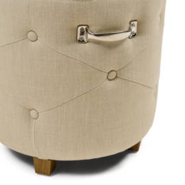 Riviera Maison Bowery Footstool linen flax