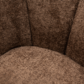 Rue Royale Armchair, Manhattan Weave Umber Brown