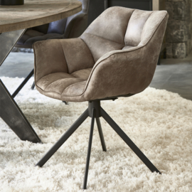 Carnaby Dining Armchair Turning Leg, Pellini Coffee
