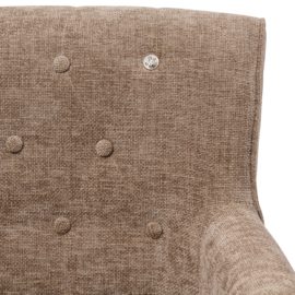 La Scala Dining Armchair, Montmarte Weave Warm Mushroom