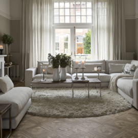Rivièra Maison Cecil Rug Round, Cream dia 200