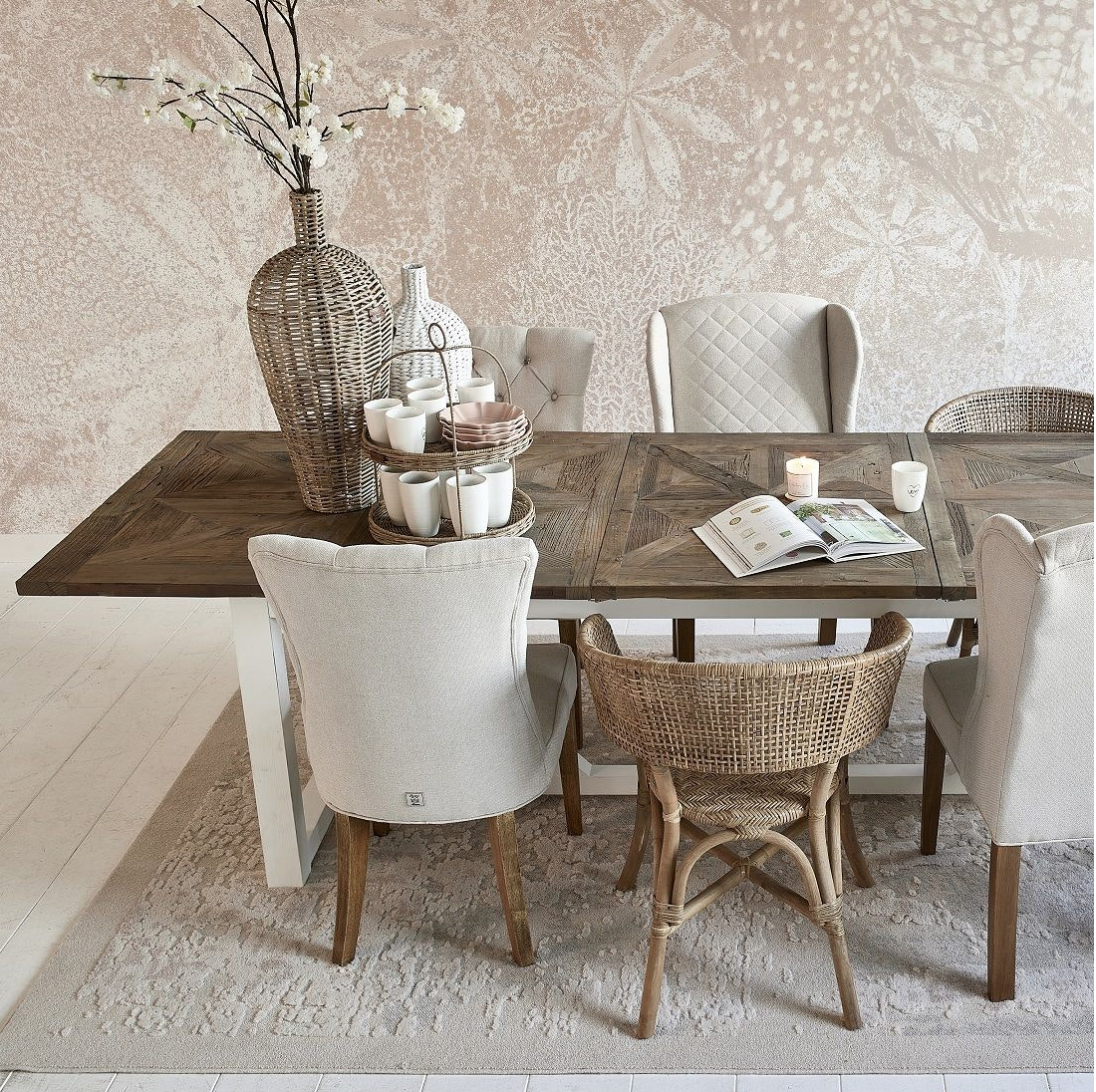 Riviera Maison RM Chateau Chassigny Dining Table Ext 230/300x100 cm