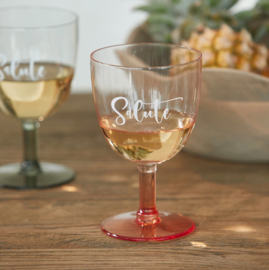 Riviera Maison Salute Wine Glass Pink