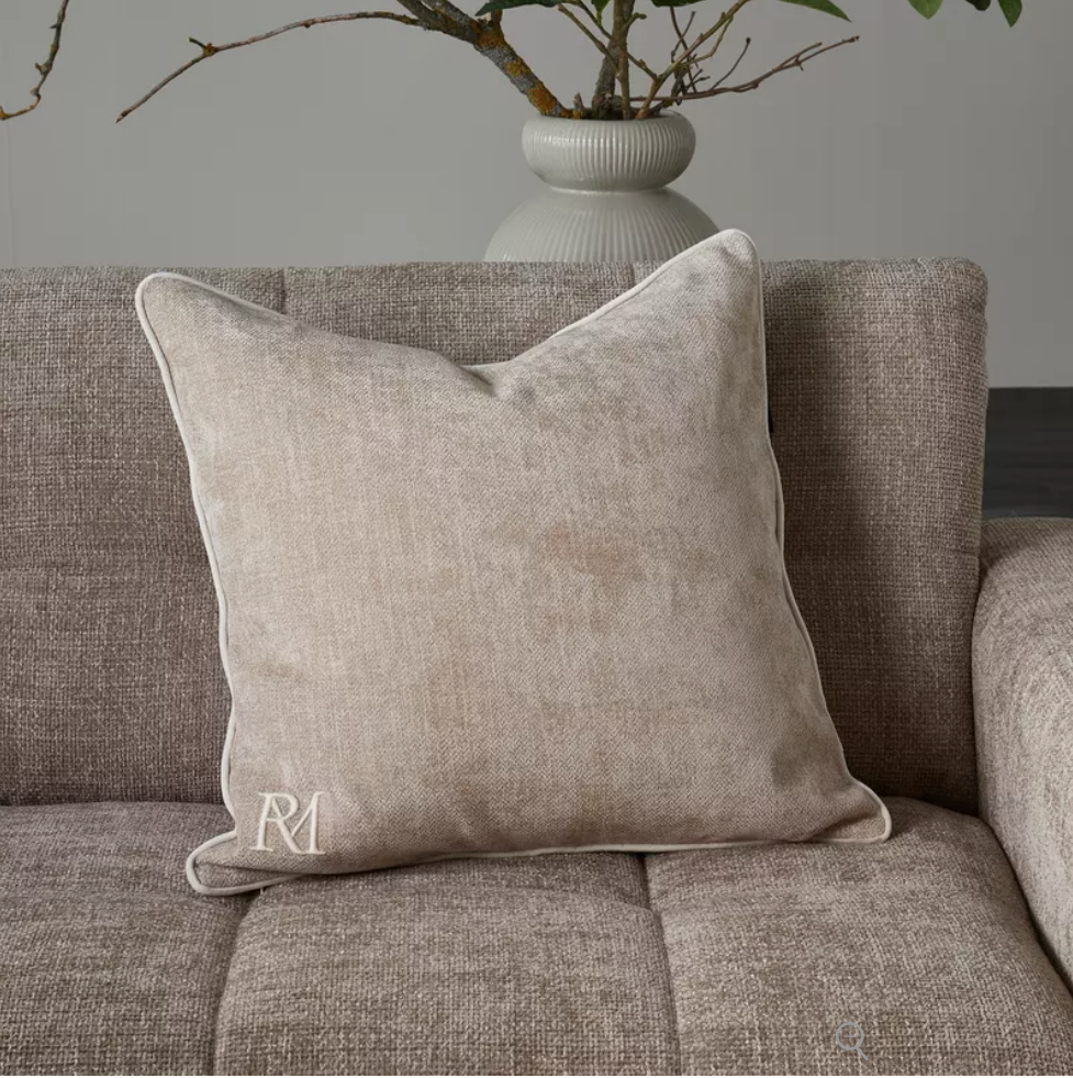 Riviera Maison RM Monogram Aveiro Pillow Cover 60x60 cm