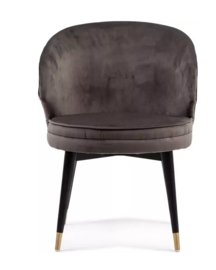 Rivièra Maison Isola di Capri Dining Armchair Velvet Anthracite