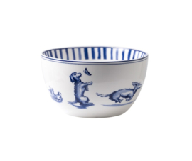 Heinen Delftsblauw Janny van der Heijden Yoghurtschaaltje Teckel (Dachshund) Nhaan