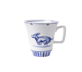 Heinen Delftsblauw Janny van der Heijden Koffiemok Teckel (Dachshund) Nhaan 145ml