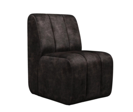 Riviera Maison Eetkamerstoel Dazzle Grimaldi Grey, Velvet