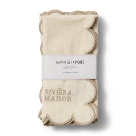 Riviera Maison Soft Wave Napkin 4 Pieces PRE ORDER