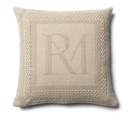 Riviera Maison Kussenhoes Monogram Jacquard 50x50 cm