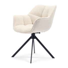 Carnaby Dining Armchair Turning Leg, Tweed