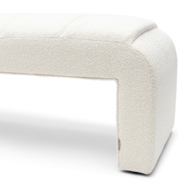 Riviera Maison Brera Bench, Peluche Bouclé Simply White