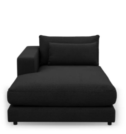 Rivièra Maison Stephen chaise, longue left, celtic weave, caviar