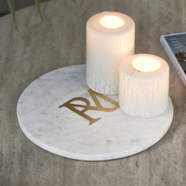Rivièra Maison RM Monogram Marble Candle Plateau