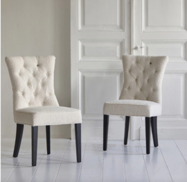 Riviera Maison Balmoral Dining Chair Eetkamerstoel Boucle White Sand