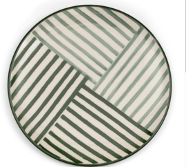 Riviera Maison Menton bord groen 21 cm
