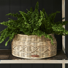 Rustic Rattan Classic Planter Round Riviera Maison