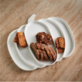 Riviera Maison Pumpkin Snack Plate Serveerbord wit