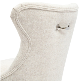 Riviera Maison George Dining Chair rich tweed antique white