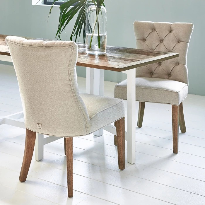 Dinner Chair Balmoral, Flanders Flax, Oxford Weave