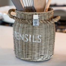 Riviera Maison Rustic Rattan Utensils Pot