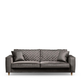 Rivièra Maison Kendall Sofa 3,5 Seater, velvet, grimaldi grey