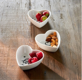 Rivièra Maison Lovely Heart bowls set van 3