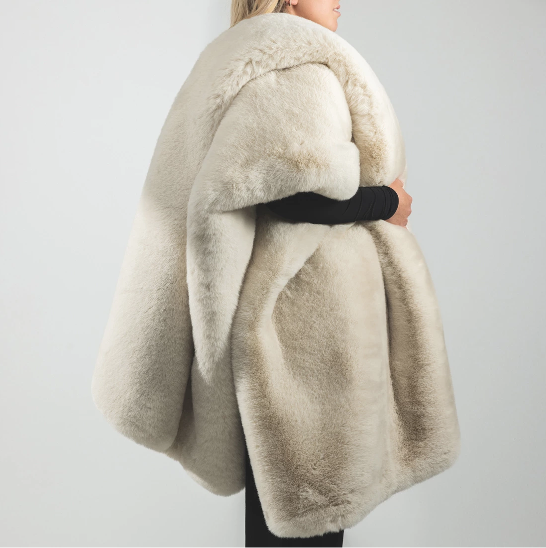 Riviera Maison Heather Faux Fur Throw Plaid 180x130 cm