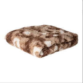 PTMD Geraldine Brown Artificial Plaid Rectangle L 220 x 240 x 2 cm