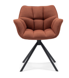 Riviera Maison Carnaby Draaibare Eetkamerstoel Autumn Brown