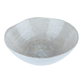 PTMD Kaylaa Cream porcelain bowl round