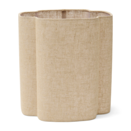 Riviera Maison Merlan Linen Quatrefoil Lampshade Natural 30x32 PRE ORDER