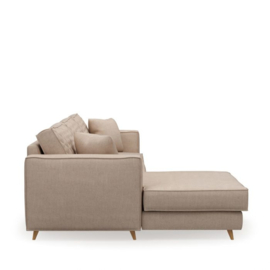 Rivièra Maison Kendall Sofa with Chaise Longue Left, linen, flax