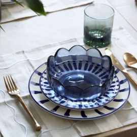 Riviera Maison Toulouse Bowl blue Kom blauw