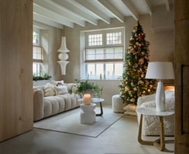 Riviera Maison Bowery Footstool White Lion