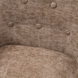 La Scala Dining Armchair, Montmarte Weave Warm Mushroom